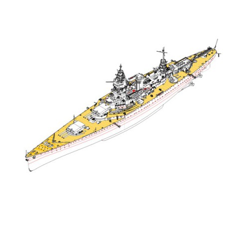 Maquette de Bateau en plastique NavireDunkerque 1/350 Maquette de Bateau en plastique NavireDunkerque 1/350