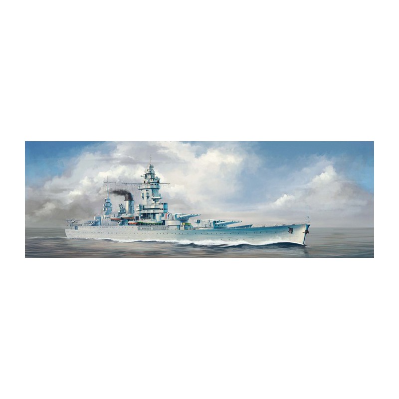 Maquette de Bateau en plastique Navire Français Strasbourg 1/350