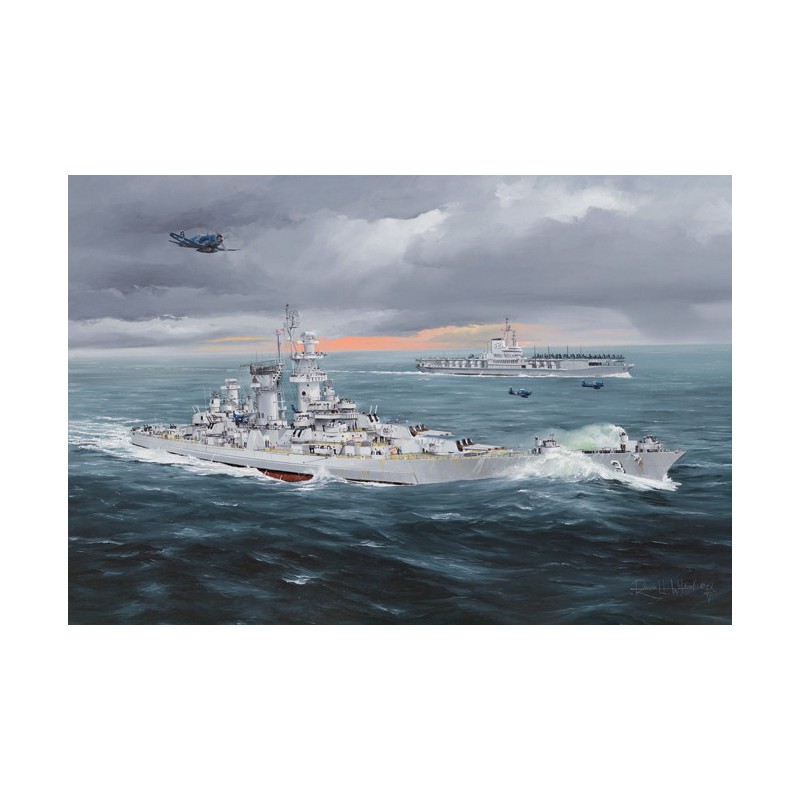 Maquette de Bateau en plastique USS Hawai CB-3 1/350