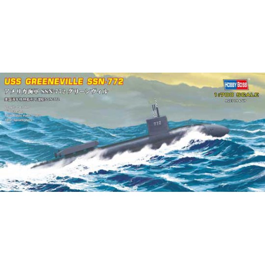 Maquette de Bateau en plastique USS SSN-772 Greene Ville 1/700 Maquette de Bateau en plastique USS SSN-772 Greene Ville 1/700