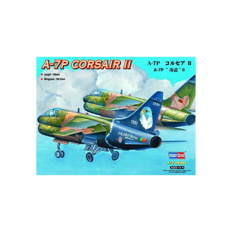 Maquette d'avion en plastique A-7P Corsair II 1/72