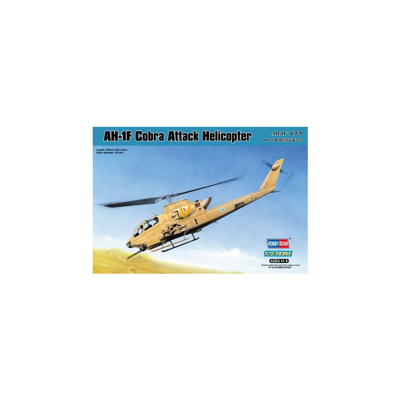 Maquette d'hélicoptère en plastique AH-1F COBRA ATTACK HELI 1/72