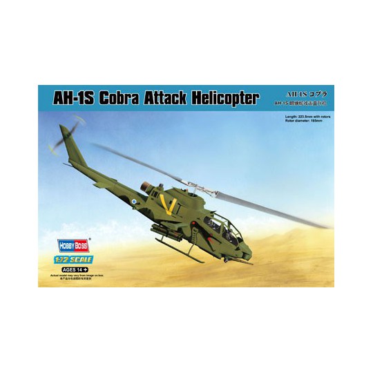 Maquette d'hélicoptère en plastique AH-1S COBRA ATTACK HELI 1/72