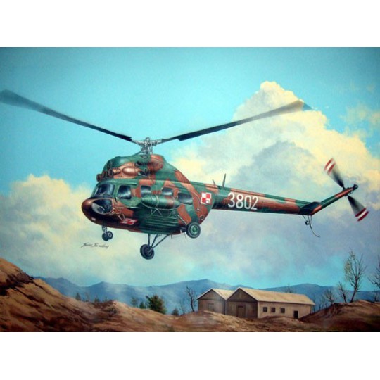 Maquette d'hélicoptère en plastique Mil mi-2T Hoplite 1/72 Maquette d'hélicoptère en plastique Mil mi-2T Hoplite 1/72