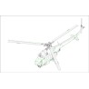 Maquette d'hélicoptère en plastique Mil mi-2T Hoplite 1/72
