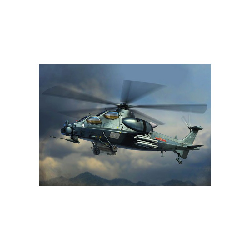 Maquette d'hélicoptère en plastique Z-10 Attack Helicopter 1/72