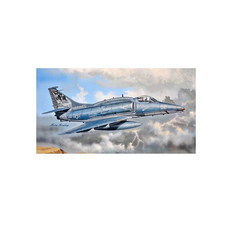 Maquette d'avion en plastique A-4M Sky Hawk 1/72
