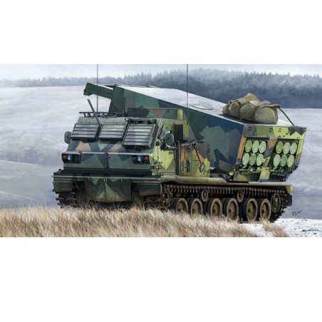 Maquette de camion en plastique M270/A1 Multiple Launch Rocket System 1/35 Maquette de camion en plastique M270/A1 Multiple Launch Rocket System 1/35