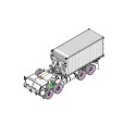 Maquette de camion en plastique M1120 Container Handing 1/35 Maquette de camion en plastique M1120 Container Handing 1/35