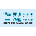 Maquette de camion en plastique Russian Zil-135 1/35 Maquette de camion en plastique Russian Zil-135 1/35