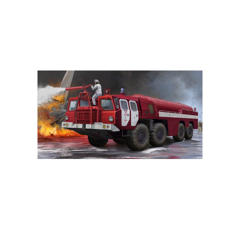 Maquette de camion en plastique Airport Fire Fighting Vehicle AA-60 (MAZ-7310)1/35