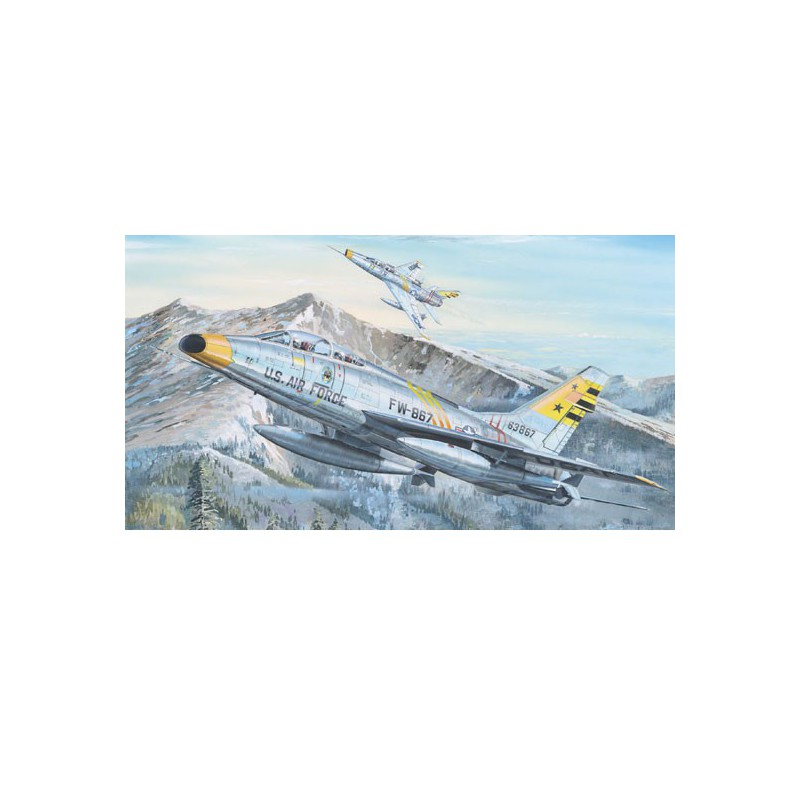Maquette d'avion en plastique F-100F Super Sabre 1/32
