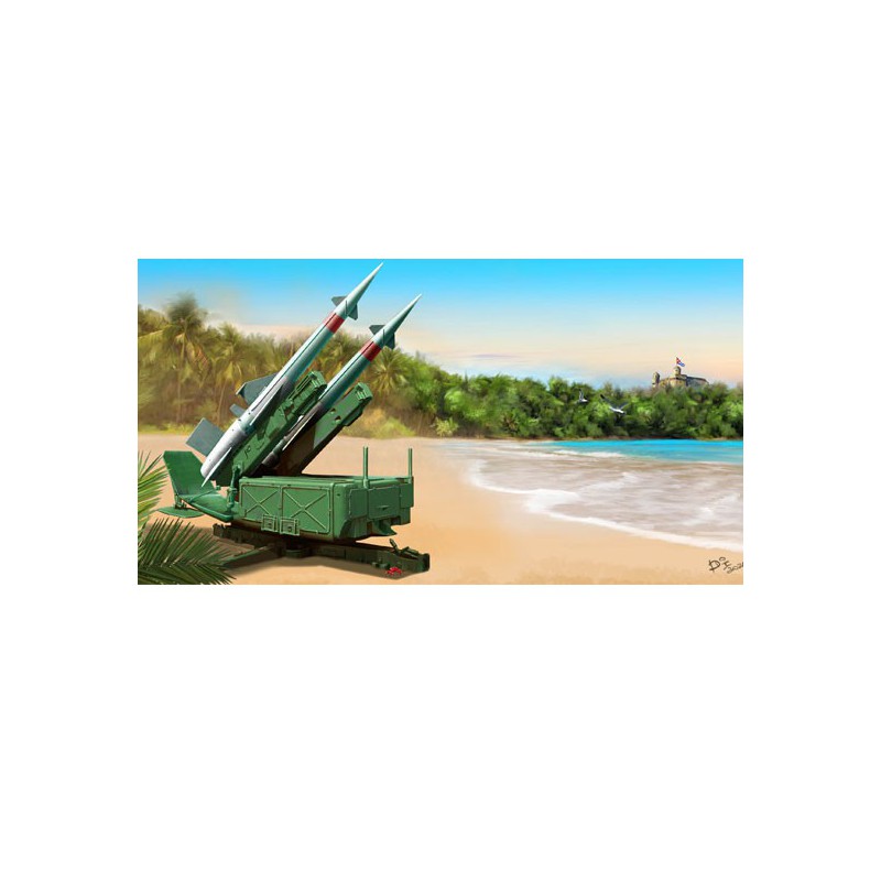 Maquette de Char en plastique Soviet 5P71 with 5V27 Missile 1/35