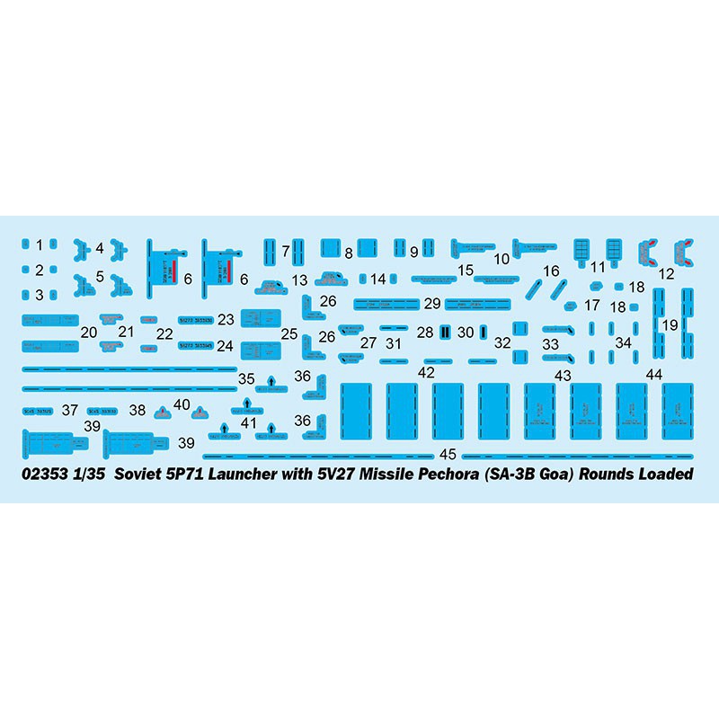 Maquette de Char en plastique Soviet 5P71 with 5V27 Missile 1/35