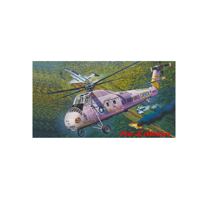 Maquette d'hélicoptère en plastique HH-34J USAF Combat Rescue 1/48