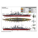 Maquette de Bateau en plastique German Scharnhorst Battleship 1/200 Maquette de Bateau en plastique German Scharnhorst Battleship 1/200