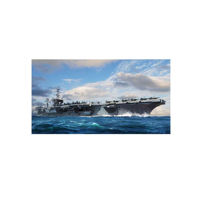 Maquette de Bateau en plastique USS Constellation CV-64 1/700