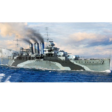 Maquette de Bateau en plastique HMS Kent 1/700 Maquette de Bateau en plastique HMS Kent 1/700