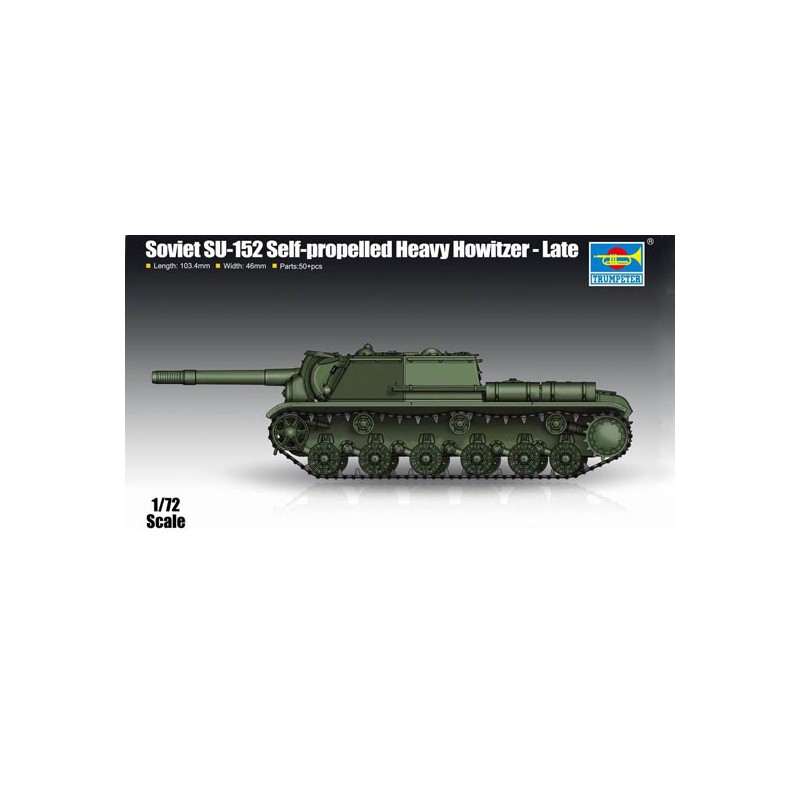 Maquette de Char en plastique Soviet SU-152 Self-propelled Heavy Howitzer 1/72