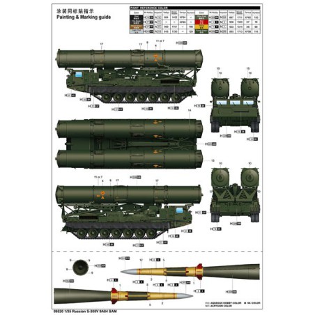 Maquette de Char en plastique Russian S-300V 9A84 SAM 1/35 Maquette de Char en plastique Russian S-300V 9A84 SAM 1/35