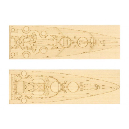 Maquette de Bateau en plastique Kit super-détaillage Bismarck 95T05358