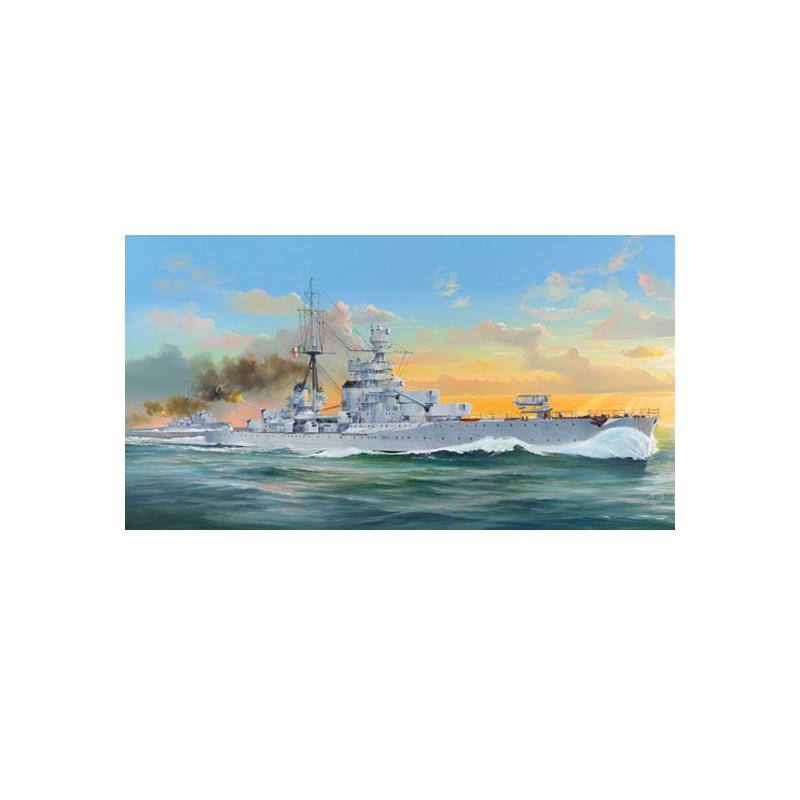 Maquette de Bateau en plastique ITALIAN HEAVY CRUISER ZARA