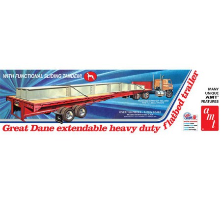Maquette de camion en plastique Great Dane extendable flat bed 1/25 Maquette de camion en plastique Great Dane extendable flat bed 1/25