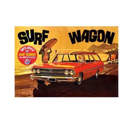 Maquette de voiture en plastique 1965 Chevelle « Surf wagon » 1/25 Maquette de voiture en plastique 1965 Chevelle « Surf wagon » 1/25