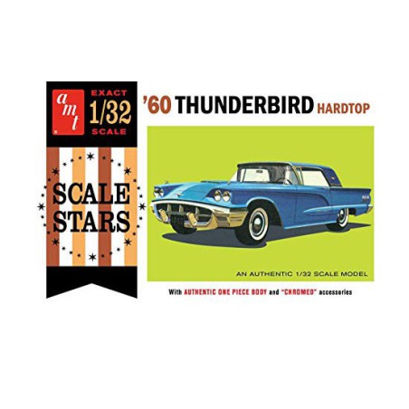 Maquette de voiture en plastique Ford Thunderbird 1960 Hardtop 1/32 Maquette de voiture en plastique Ford Thunderbird 1960 Hardtop 1/32