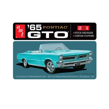 Maquette de voiture en plastique 1965 Pontiac GTO 1:25 Maquette de voiture en plastique 1965 Pontiac GTO 1:25