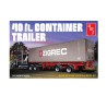 Maquette de camion en plastique 40' Semi Container Trailer 1/24