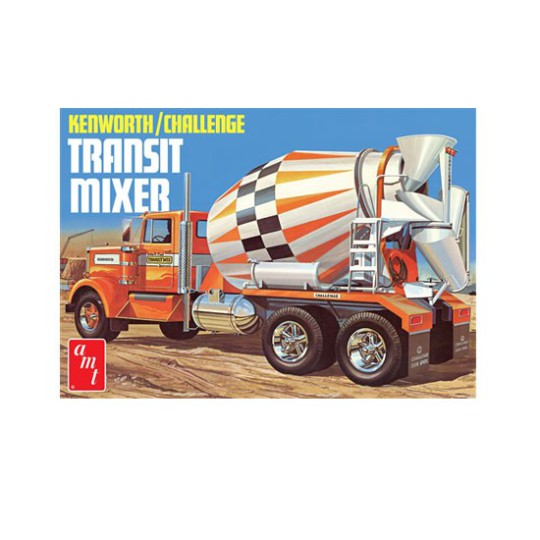 Maquette de camion en plastique Kenworth /Challenge Transit Cement Mixer 1:25 Maquette de camion en plastique Kenworth /Challenge Transit Cement Mixer 1:25