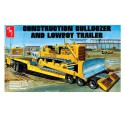 Maquette de camion en plastique Lowboy Trailer & Bulldozer Combo 1:25 Maquette de camion en plastique Lowboy Trailer & Bulldozer Combo 1:25