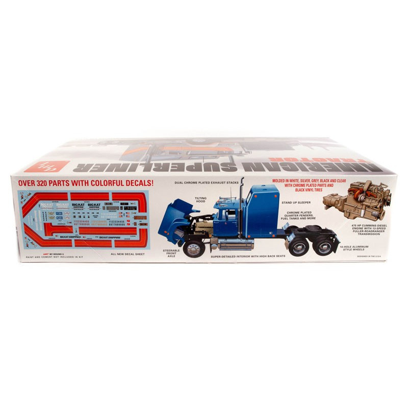 Maquette de camion en plastique American Superliner Semi Tractor 1:24