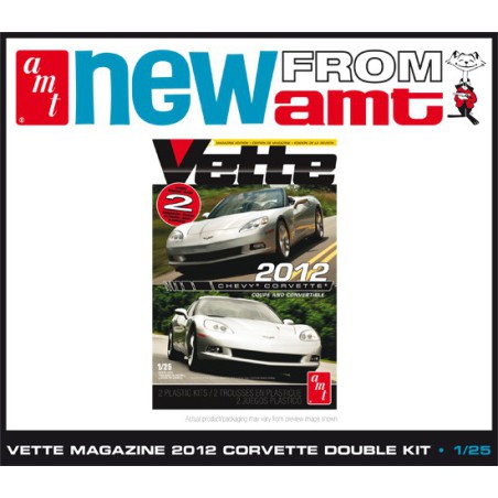 Maquette de voiture en plastique Corvette Coupe&Covertible 1/25 Maquette de voiture en plastique Corvette Coupe&Covertible 1/25