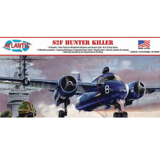 Maquette d'avion en plastique S2F Hunter Killer 1/54 Maquette d'avion en plastique S2F Hunter Killer 1/54