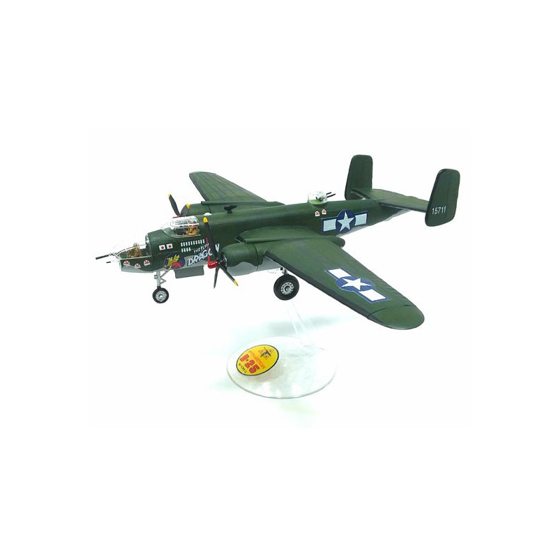 Maquette d'avion en plastique B-25 Flying Dragon with swivel stand 1/64