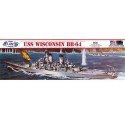 Maquette de Bateau en plastique USS Wisconsin BB-64 1/535 Maquette de Bateau en plastique USS Wisconsin BB-64 1/535