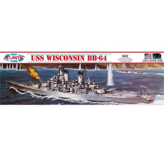 Maquette de Bateau en plastique USS Wisconsin BB-64 1/535 Maquette de Bateau en plastique USS Wisconsin BB-64 1/535