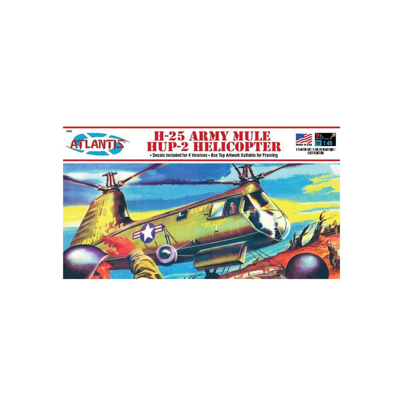 Maquette d'hélicoptère en plastique H-25 Army Mule Hup Helicopter 1/48