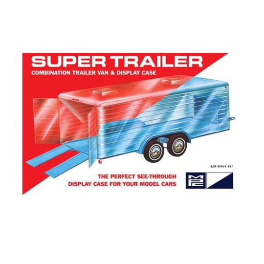 Maquette de voiture en plastique Super Trailer « Remorque vitrine » 1/25 Maquette de voiture en plastique Super Trailer « Remorque vitrine » 1/25