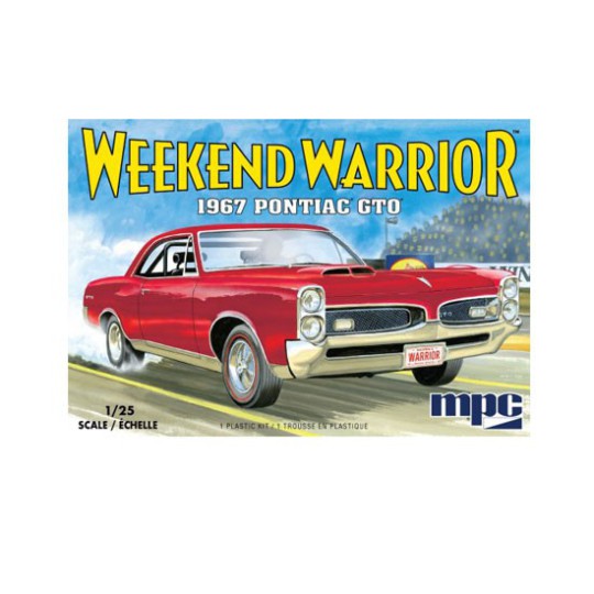 Maquette de voiture en plastique Pontiac GTO 67 1/25 Weekend Warrior Maquette de voiture en plastique Pontiac GTO 67 1/25 Weekend Warrior