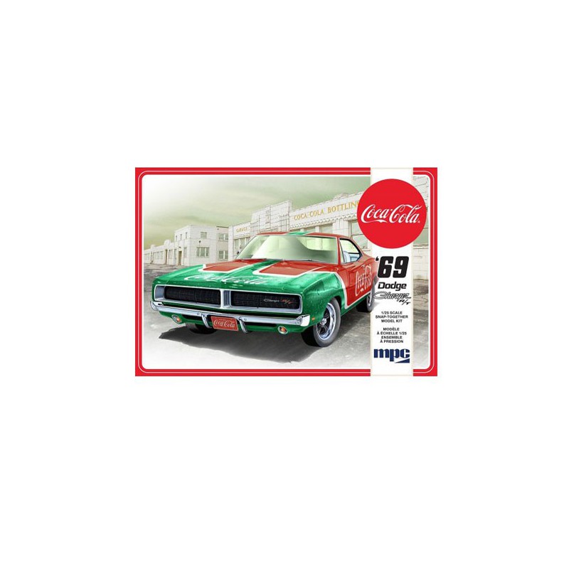 Maquette de voiture en plastique Dodge Charger RT 69 Coca Cola 1/25