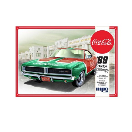 Maquette de voiture en plastique Dodge Charger RT 69 Coca Cola 1/25 Maquette de voiture en plastique Dodge Charger RT 69 Coca Cola 1/25