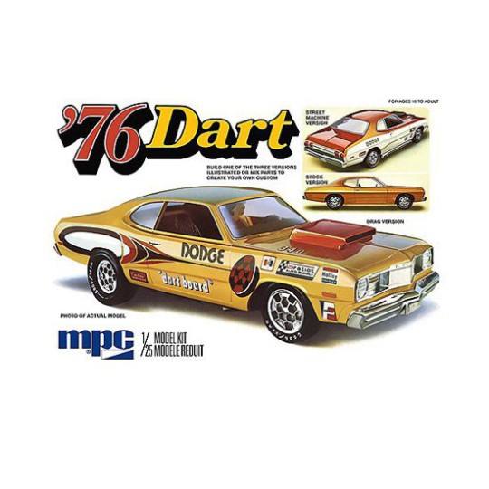 Maquette de voiture en plastique 1976 Dodge Dart Sport 1:25 Maquette de voiture en plastique 1976 Dodge Dart Sport 1:25