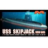 Maquette de Bateau en plastique USS Skipjack Submarine 1/72