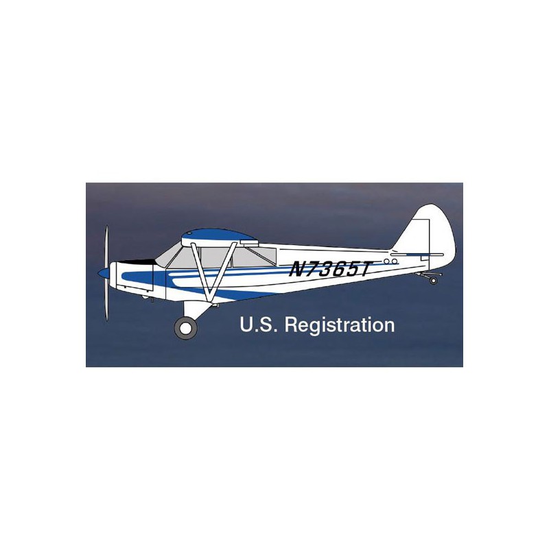 Maquette d'avion en plastique Piper Super Cub 1/48