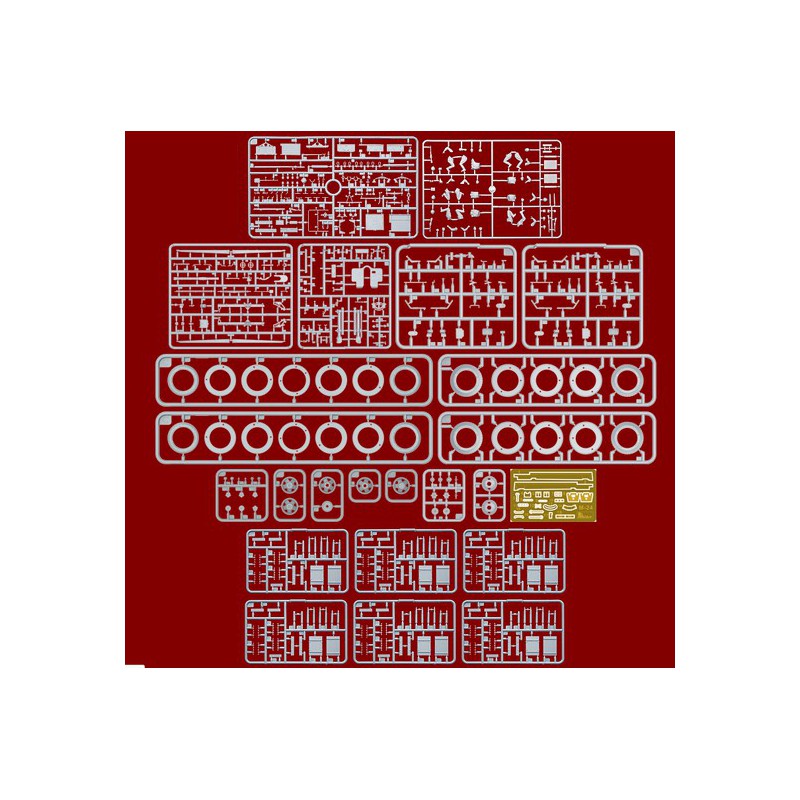Maquette de Char en plastique Canon 76mm 19411/35
