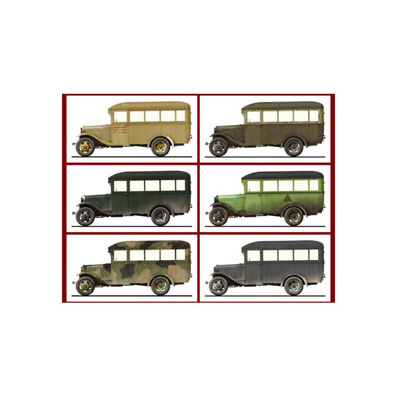 Maquette de camion en plastique GAZ-03-30 Mod 1938 1/35