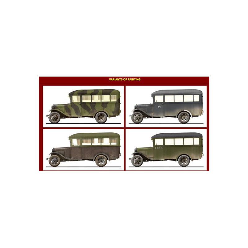 Maquette de camion en plastique GAZ-03-30 Mod 1938 1/35